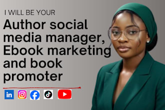 be your author social media manager, ebook marketing and book promoter