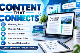 write SEO blog posts, articles and website content