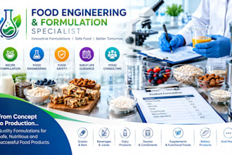 do food engineering, recipe formulation, shelf life and food safety consulting