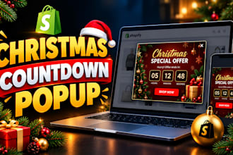 set up a christmas countdown popup for your shopify store
