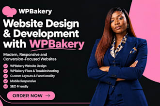 design or fix your wpbakery website using wpbakery page builder