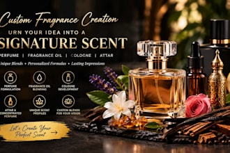 formulate perfume, fragrance oil blend, cologne, attar and unique scent profiles
