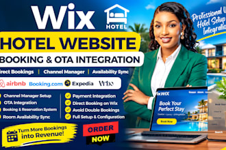 do wix hotel channel manager, ota integration, booking and availability sync