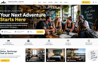 design squarespace hostel website backpacker lodge squarespace group travel site