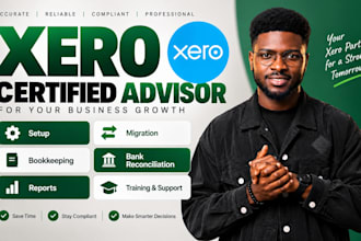 be xero certified advisor for setup migration  bookkeeping bank reconciliation
