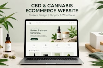 design a cbd hemp cannabis ecommerce website store