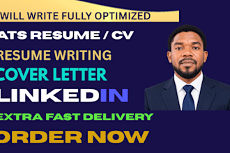 write a professional executive resume and ats friendly CV