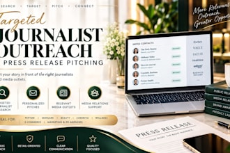 do targeted journalist outreach and press release pitching for media coverage