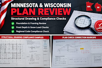 review structural drawings and check compliance for wisconsi