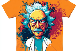 draw a custom funny meme t shirt design