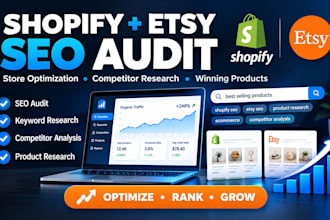 shopify etsy SEO audit store optimization competitor research winning product