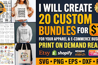 create a cutready svg bundle and tshirt designs for your shop
