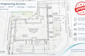 civil engineer stormwater swppp hydrology hydraulic analysis drainage design