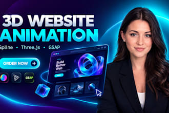 build 3d website animation scrolling animation spine animation 3d animated site