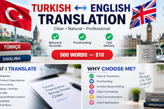 translate turkish to english and english to turkish