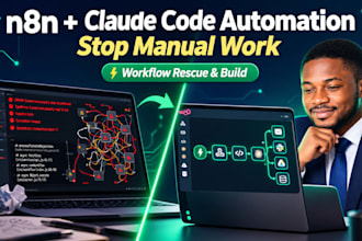 build n8n and claude code ai automation workflows for your business