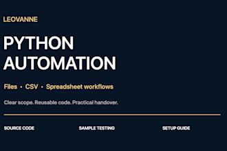 write python scripts to automate files and spreadsheet tasks