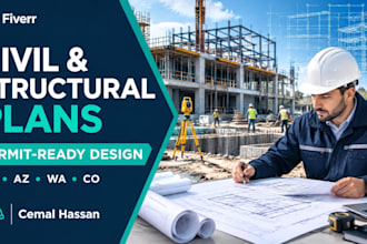 design civil and structural plans for permits, ca, az, wa, co