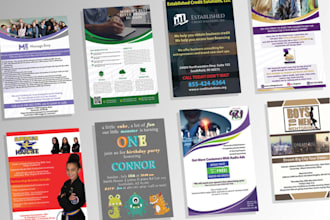 design business, company and product flyer and brochure