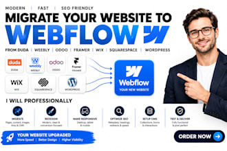 migrate wix squarespace wordpress weebly website to webflow website redesign