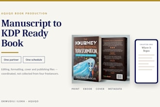 turn your manuscript into a KDP ready book