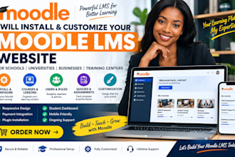 install and customize your moodle lms website