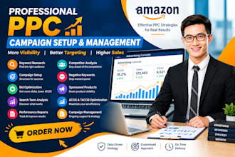 setup and manage amazon PPC campaigns, amazon ads and PPC optimization