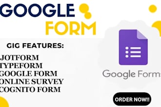conduct online survey, google forms, jotform, typeform, survey, cognitofo