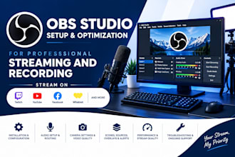 setup and optimize obs studio for professional streaming and recording