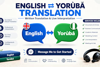 interprete translate yoruba be your yoruba interpreter