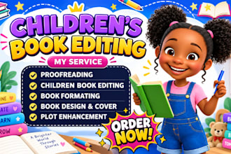 edit and proofread your children book  polish your kids story picture book edit