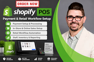 set up shopify pos payments and retail workflows