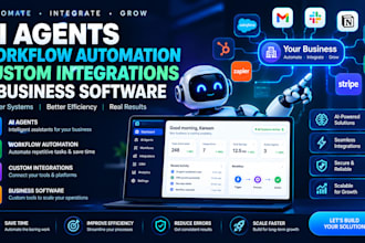 build ai agents, workflow automation, custom integrations and business software