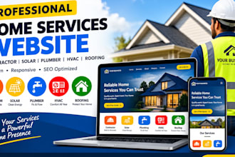 build a contractor solar plumber hvac roofing responsive website