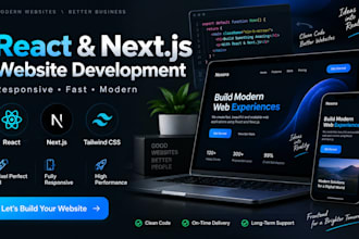 develop responsive react and next js websites