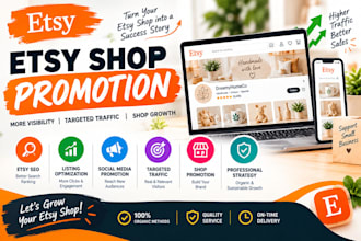 do etsy promotion, etsy SEO and shop marketing