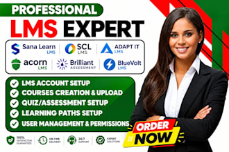 setup sana learn lms scl adapt IT acorn lms brilliant assessment bluevolt lms