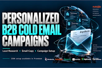set up personalized b2b cold email campaigns with lead research