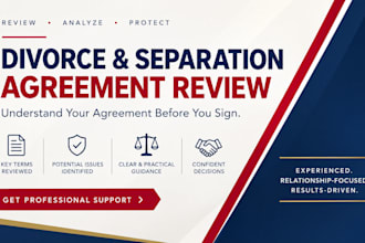review your divorce or separation agreement before you sign