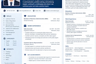 design professional cv and resume