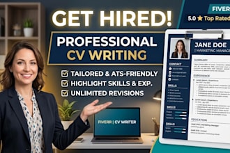 create a professional resume or curriculum vitae