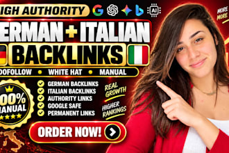 build high da backlinks from UK de fr nl and US domains