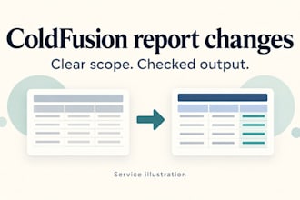 correct or update one coldfusion report or CSV export
