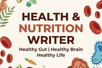 write a professional health nutrition and biology articles