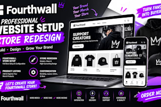 design fourth wall website setup fourth wall store redesign fourth wall store