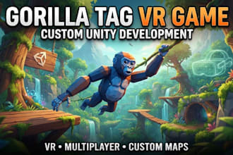 create a custom gorilla tag VR fan game in unity