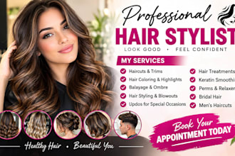 be your professional hair stylist for cuts, color and styling