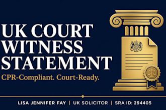 prepare your cpr compliant UK court witness statement