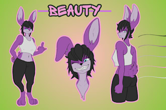 draw furry reference sheet fursona ref sheet anthro character nsfw furry art
