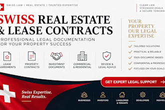 draft property, lease and real estate agreements under swiss law